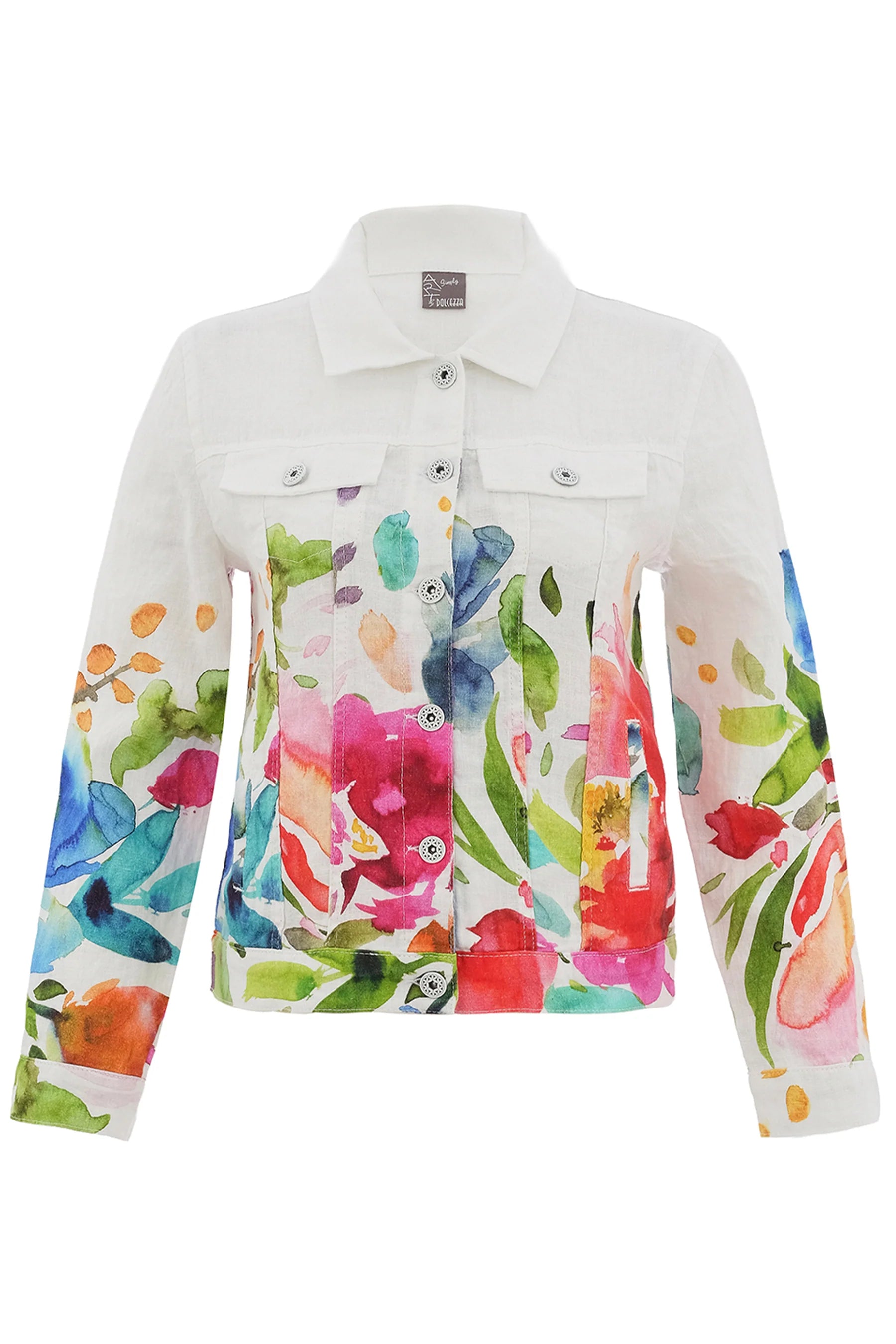 Chaqueta DOLCEZZA MONTREAL lino con flores