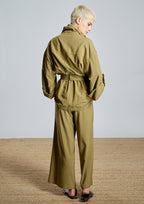 Chaqueta ALBA CONDE entretiempo color kaki