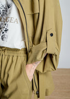 Chaqueta ALBA CONDE entretiempo color kaki