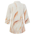 Blusa DOLCEZZA MONTREAL lino estampado beige