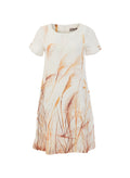 Vestido DOLCEZZA MONTREAL con estampado de juncos