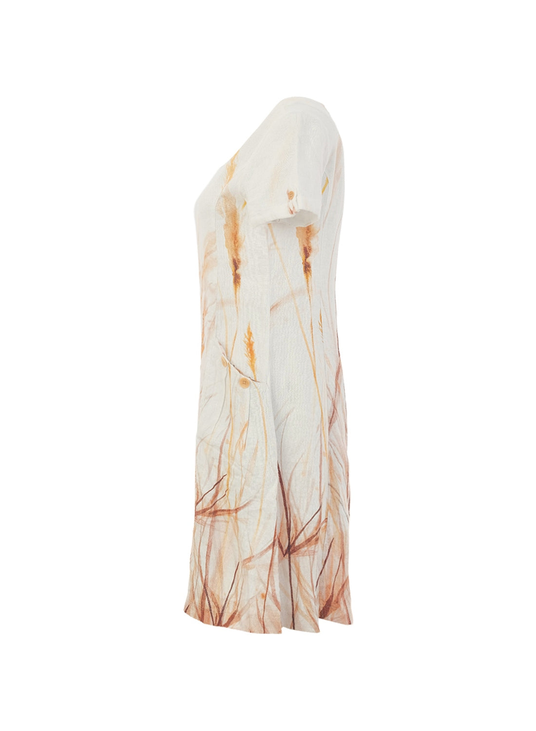 Vestido DOLCEZZA MONTREAL con estampado de juncos