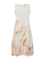 Vestido DOLCEZZA MONTREAL en blanco y beige