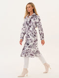 Gabardina DOLCEZZA MONTREAL impermeable blanco y negro