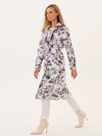 Gabardina DOLCEZZA MONTREAL impermeable blanco y negro