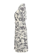 Gabardina DOLCEZZA MONTREAL impermeable blanco y negro