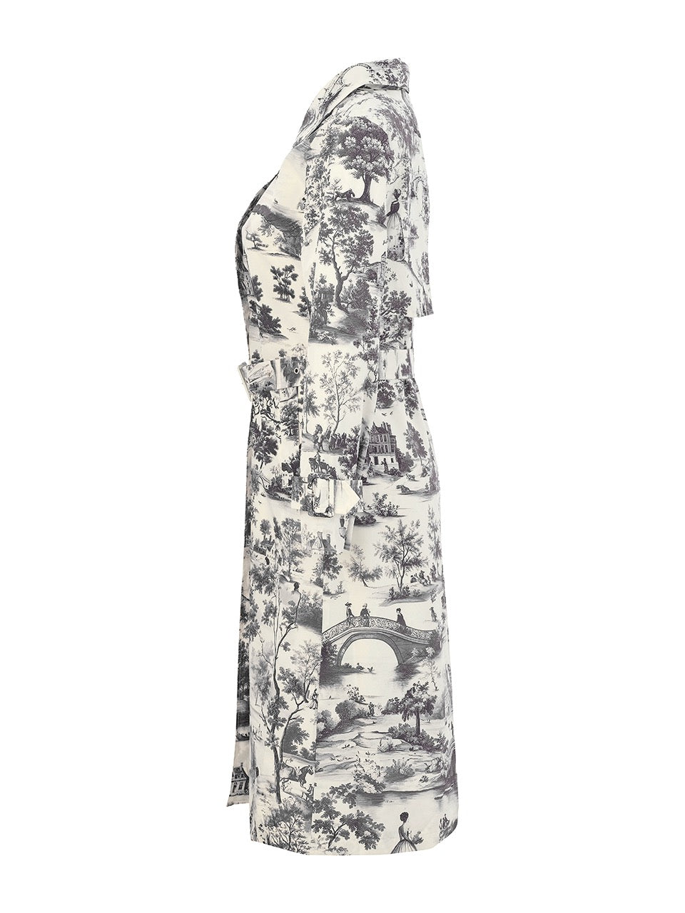 Gabardina DOLCEZZA MONTREAL impermeable blanco y negro