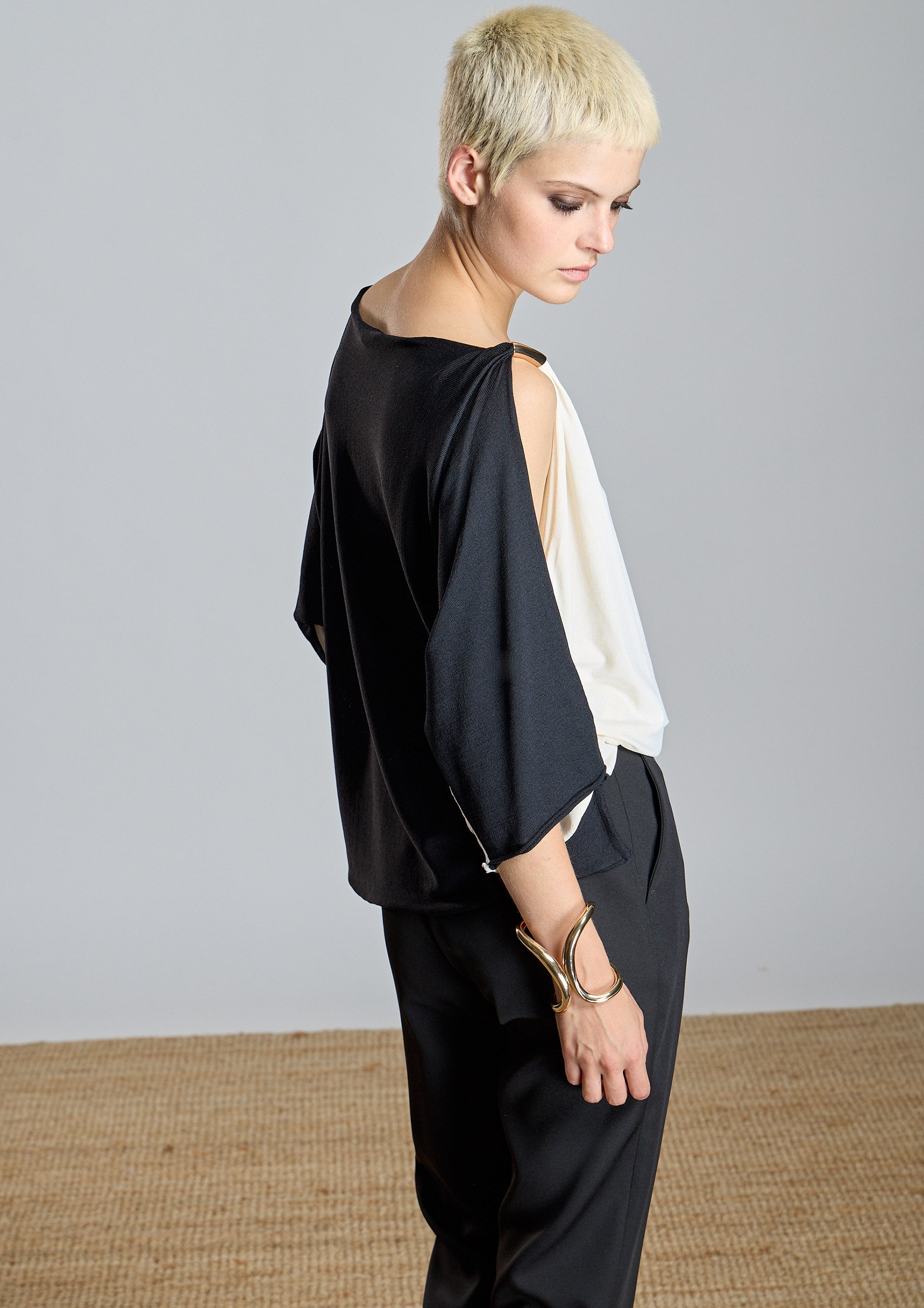 Jersey ALBA CONDE bicolor mangas caladas