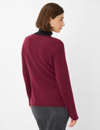 Jersey BRAX FEEL GOOD de lana color rubí