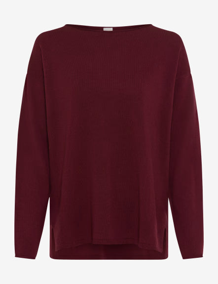 Jersey BRAX FEEL GOOD de lana color rubí