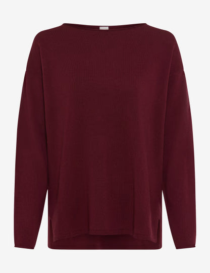 Jersey BRAX FEEL GOOD de lana color rubí