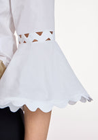 Camisa ALBA CONDE blanca con pasamaneria