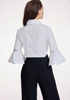 Camisa ALBA CONDE blanca con pasamaneria