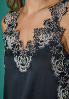 Top ALBA CONDE lencero de tirante bicolor