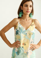 Top ALBA CONDE tirantes estampado agua