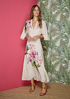 Vestido ALBA CONDE de fiesta fluido estampado floral