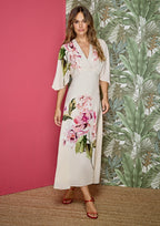 Vestido ALBA CONDE de fiesta fluido estampado floral