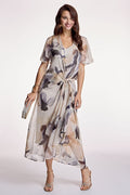 Vestido ALBA CONDE gasa estampado