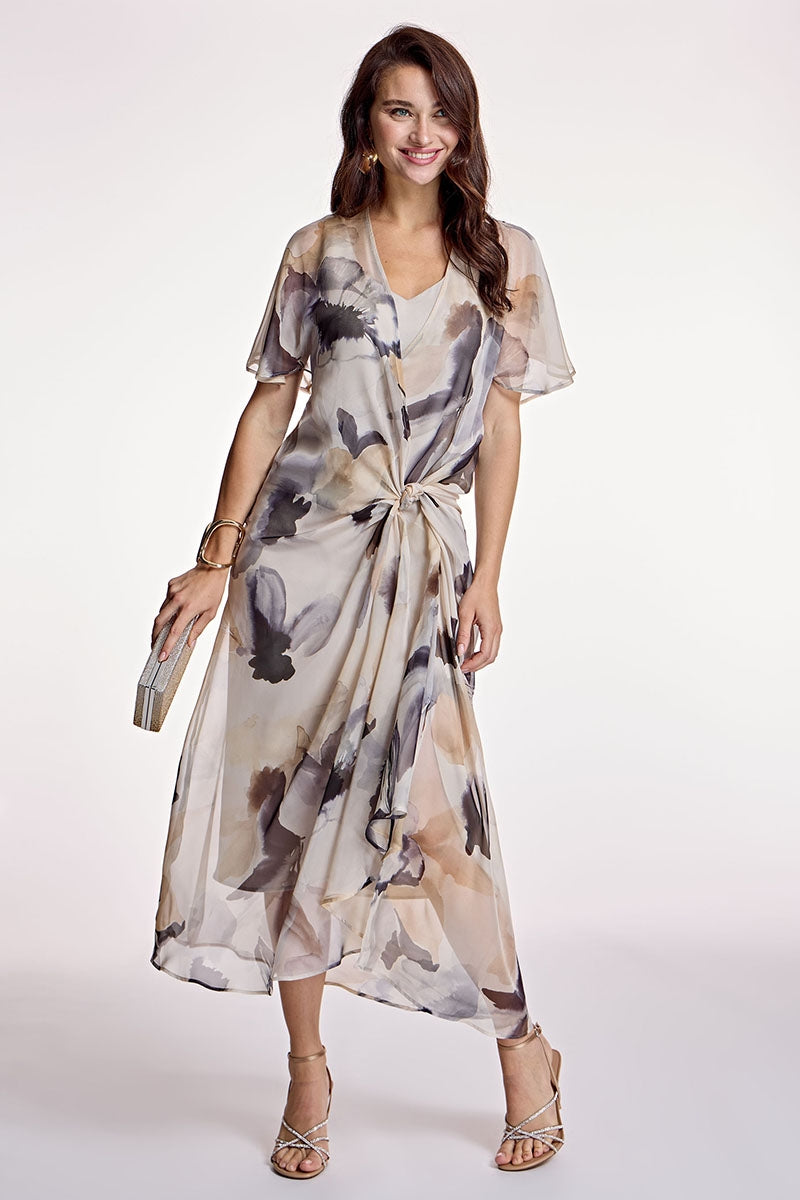 Vestido ALBA CONDE gasa estampado