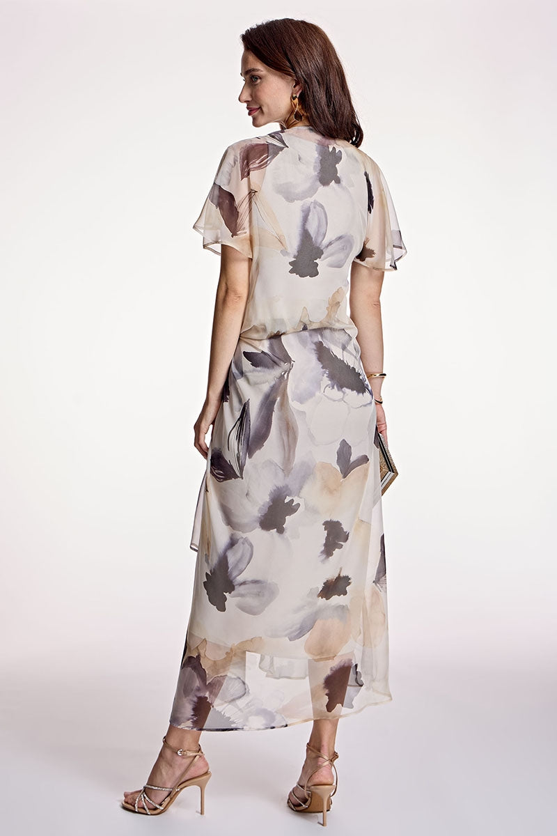 Vestido ALBA CONDE gasa estampado