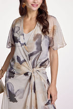 Vestido ALBA CONDE gasa estampado