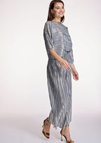 Pantalón ALBA CONDE culotte plateado