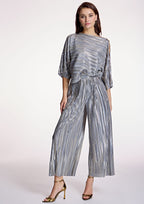 Pantalón ALBA CONDE culotte plateado