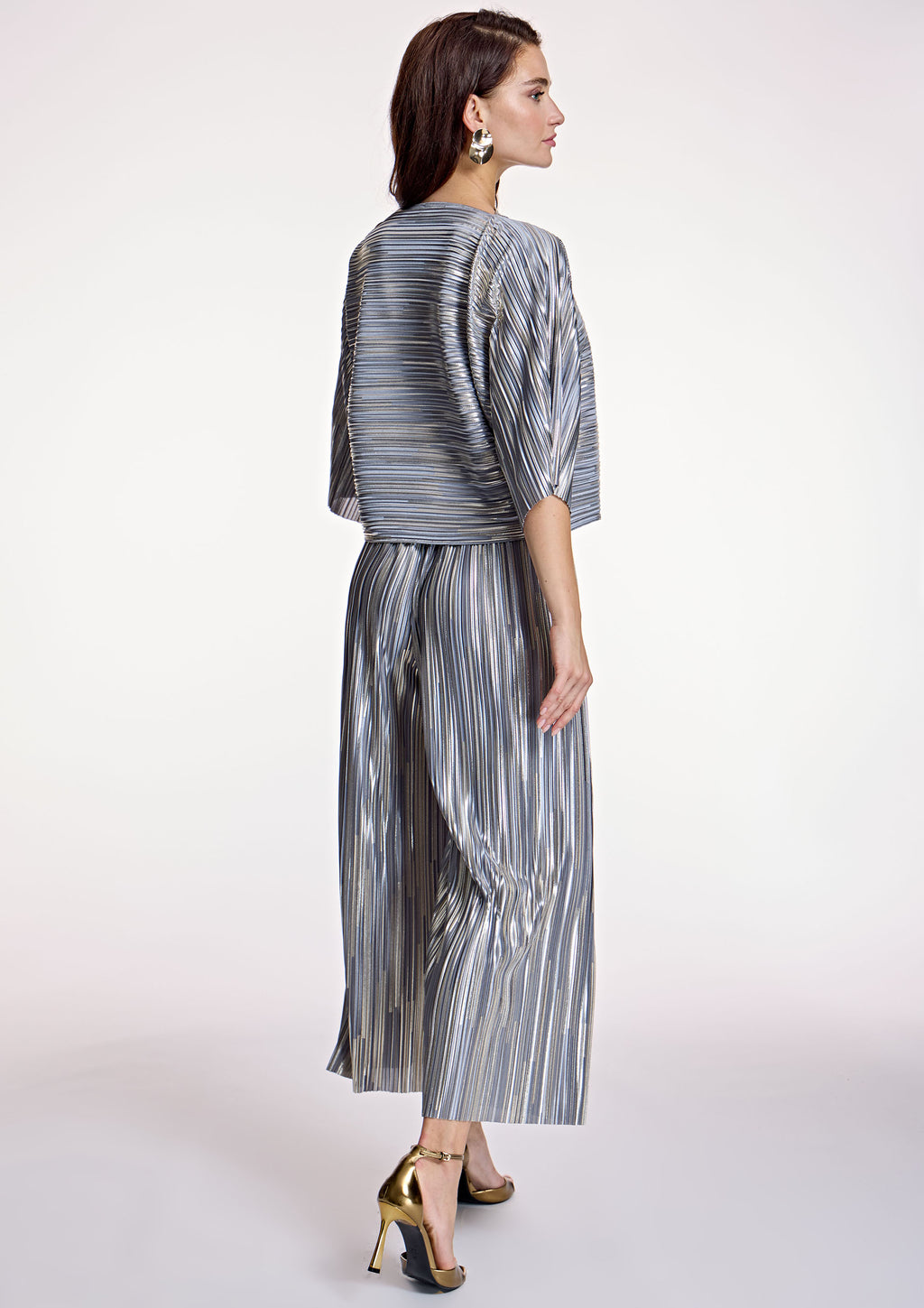 Pantalón ALBA CONDE culotte plateado