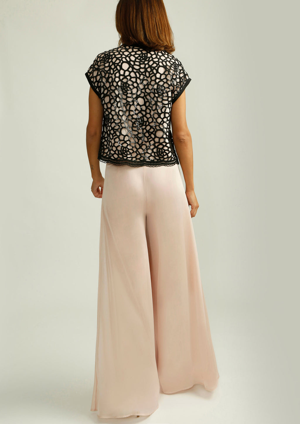 Pantalón ALBA CONDE fluido rosa