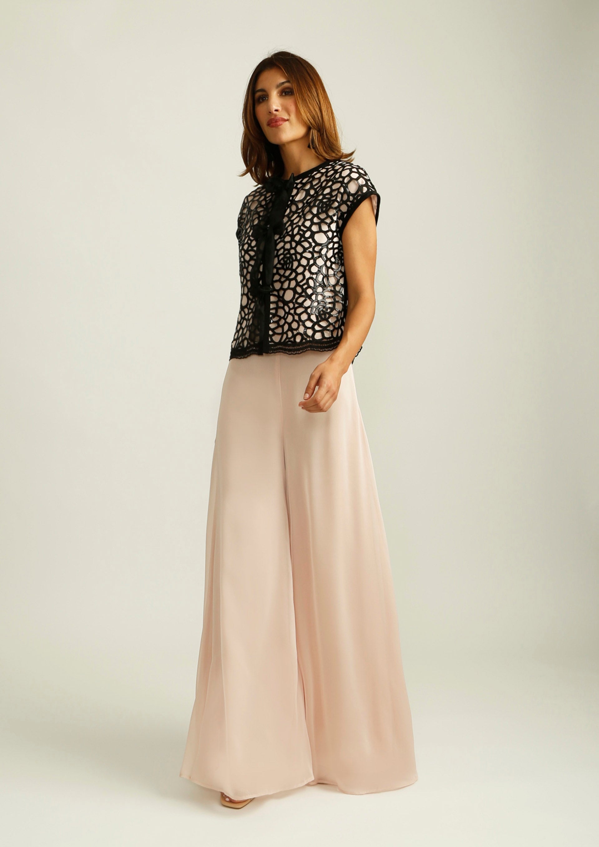 Pantalón ALBA CONDE fluido rosa