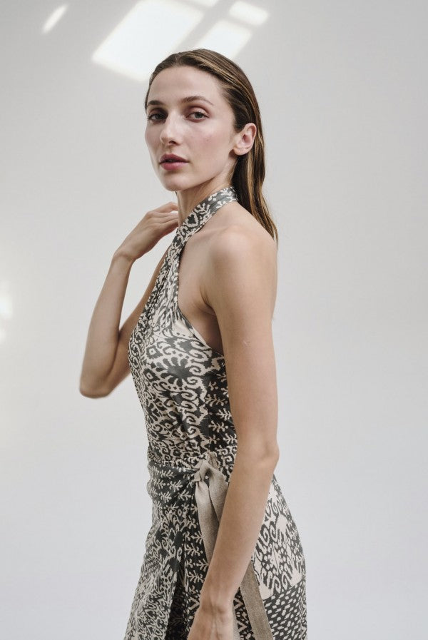 Top GUITARE cuello halter TONIC