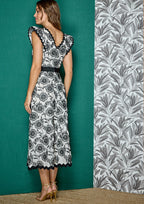 Cinturón ALBA CONDE flor negra