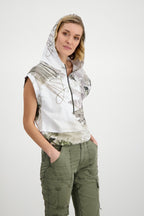 Sudadera MONARI manga corta estampado palmeras