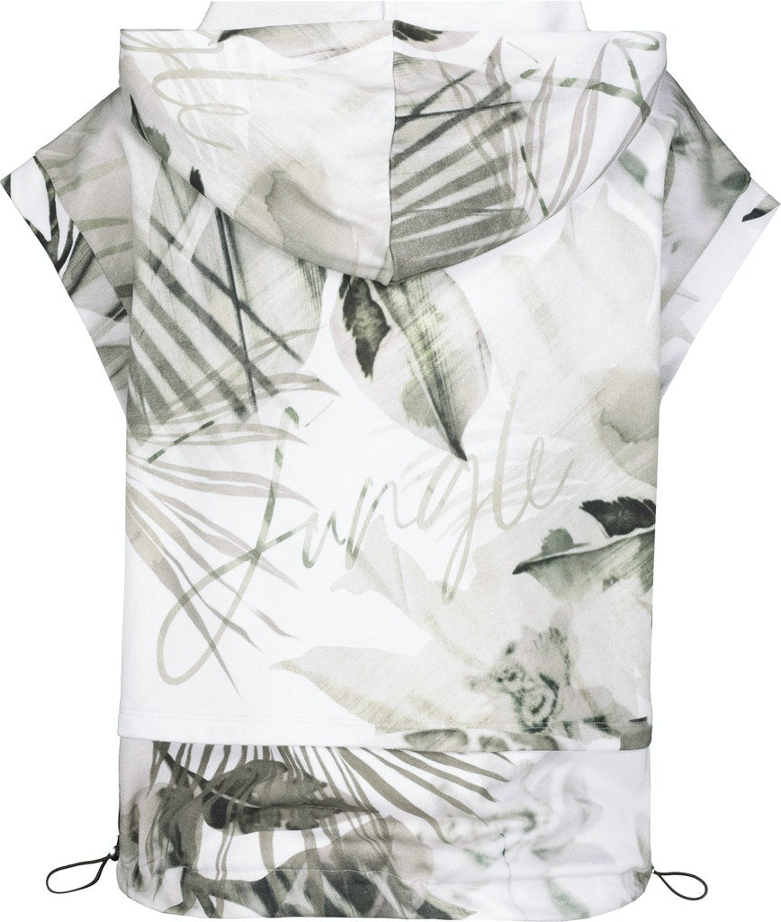 Sudadera MONARI manga corta estampado palmeras