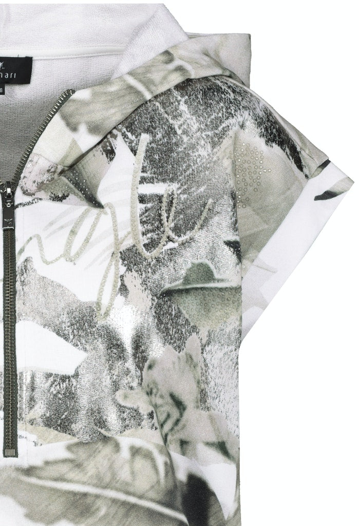 Sudadera MONARI manga corta estampado palmeras