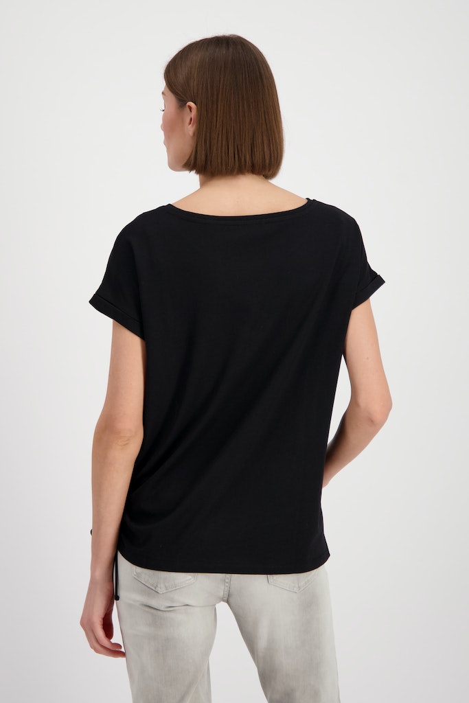 Blusa MONARI satinada con estampado