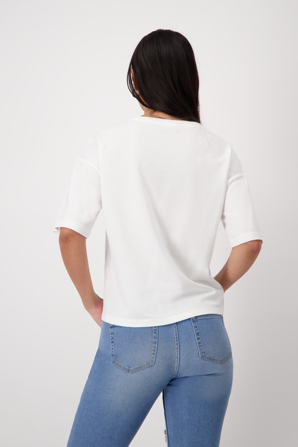 Camiseta MONARI estampado bolsos