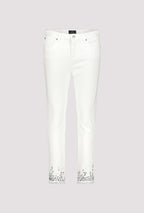 Pantalón MONARI vaquero con dobladillo decorado