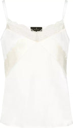 Top MONARI de raso con encaje