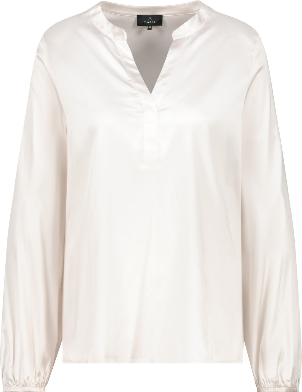 Blusa MONARI satinada color crudo