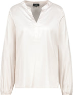 Blusa MONARI satinada color crudo