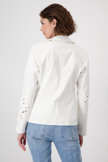 Chaqueta MONARI blanca perforada