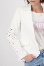 Chaqueta MONARI blanca perforada