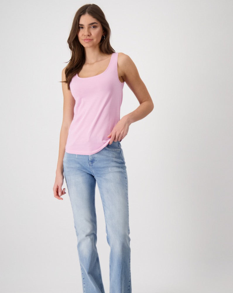 Top MONARI básico color rosa