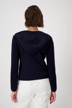 Chaqueta MONARI azul marino en punto