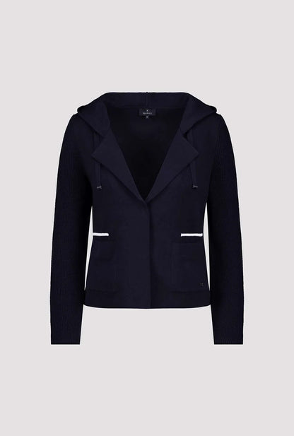 Chaqueta MONARI azul marino en punto