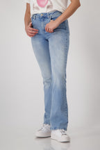 Pantalón MONARI denim con pedrería