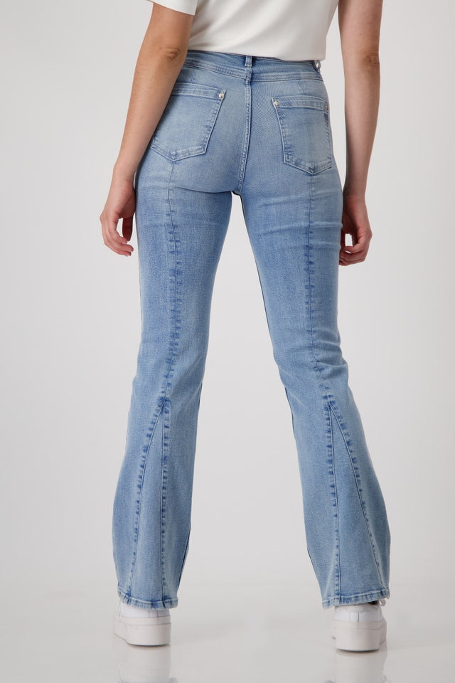 Pantalón MONARI denim con pedrería