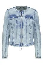 Cazadora MONARI jeans azul bordada