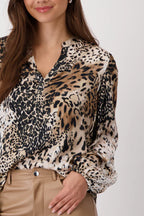 Blusa MONARI estampado leopardo